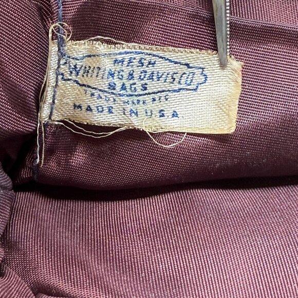 Whiting & Davis Co Mesh Bag USA Made‎ Art Deco Jeweled Closure Vintage - Picture 13 of 16
